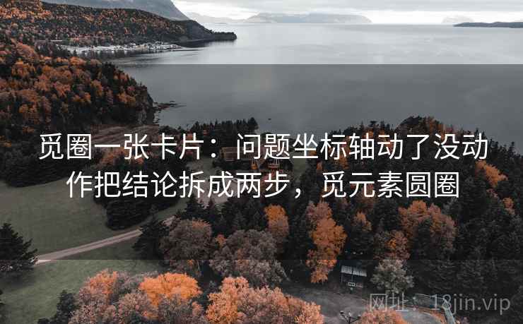 觅圈一张卡片：问题坐标轴动了没动作把结论拆成两步，觅元素圆圈